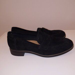 Clarks Trish rose Black suede Daim